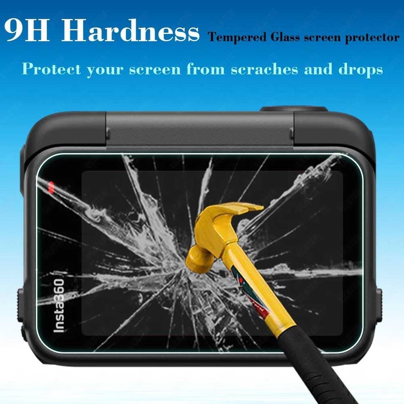 ULBTER Screen Protector for Insta360 Ace Pro 2 LCD+Lens Camera [6 Pcs] insta 360 Ace Pro 2 Tempered Glass 0.3mm 9H Hardness Anti-Scrach Anti-Bubble - Image 3